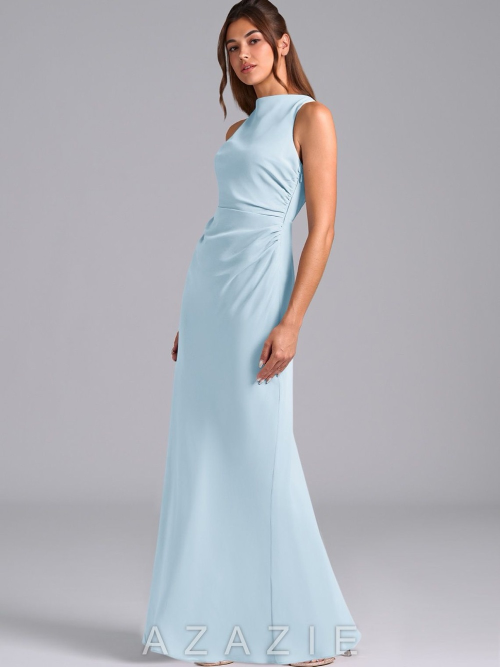 Azazie Evadne in Sky Blue